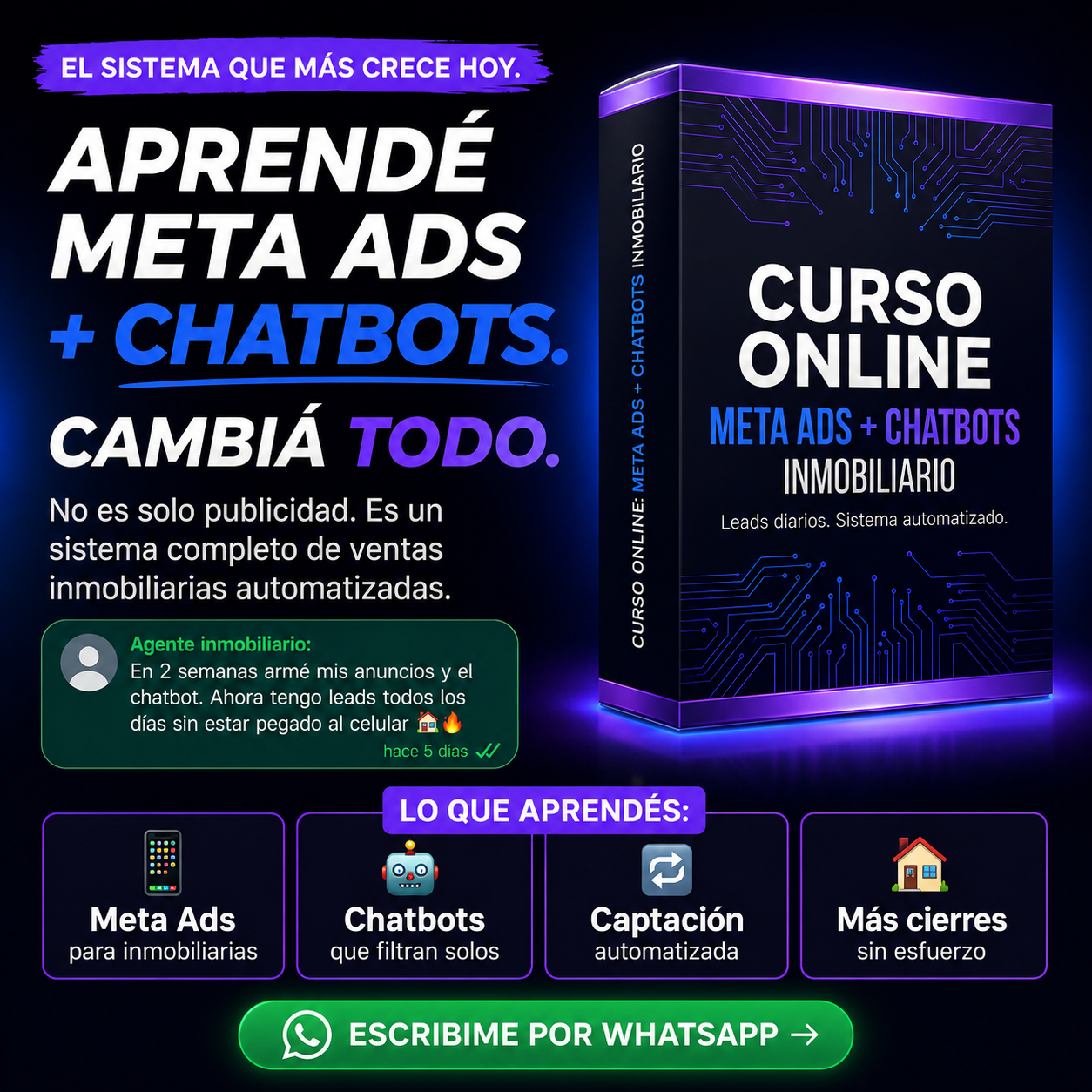 🚀 FACEBOOK ADS + CHATBOTS PARA INMOBILIARIAS